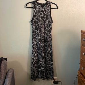 Ralph Lauren Black print rounded neck dress